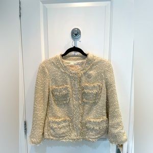 Michael Michael KORS metallic tweed jacket in gold